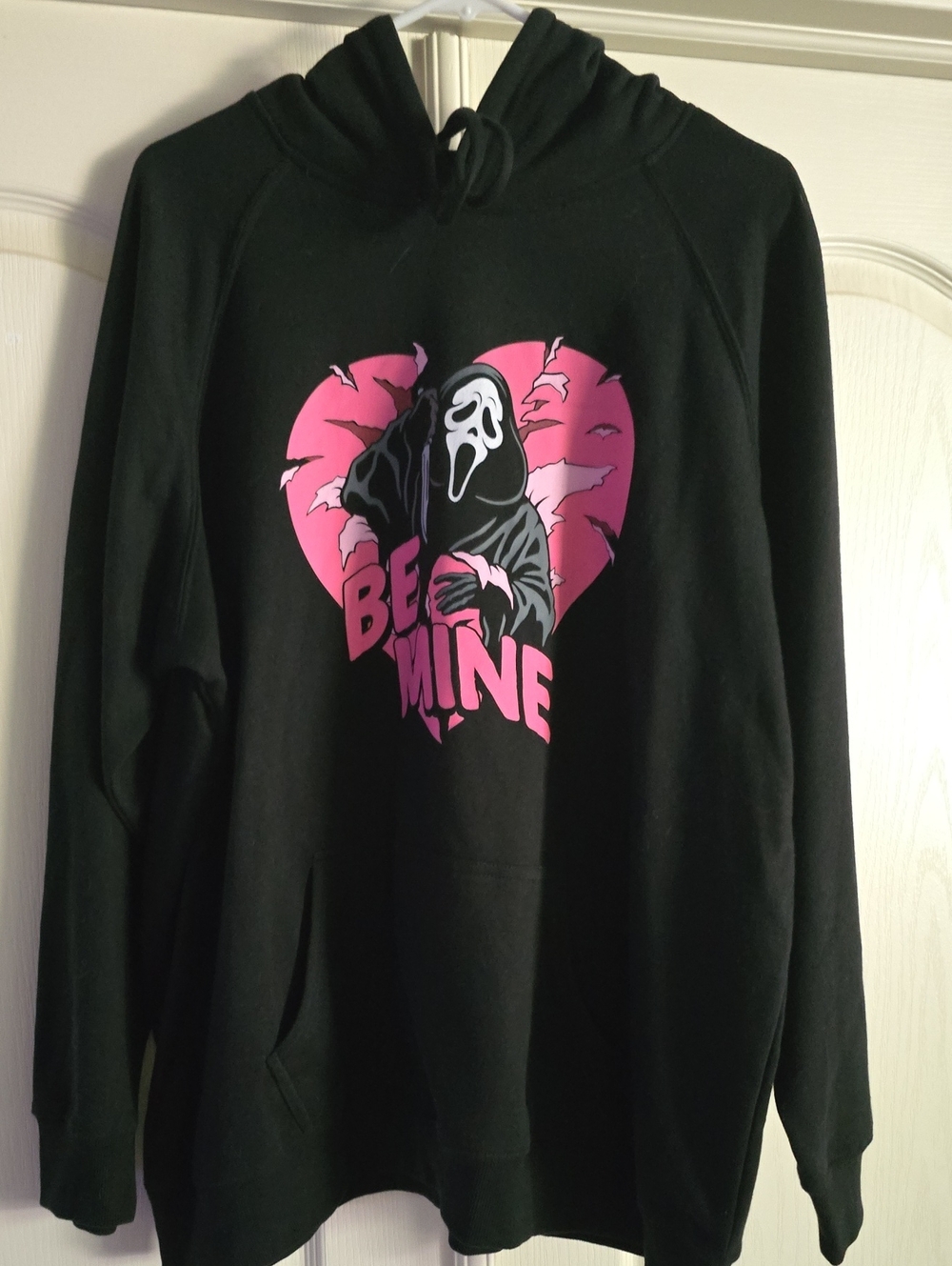 Torrid Scream Be Mine Classic Cozy Fleece Hoodie Black & Pink 3X NWT